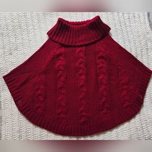 Toddler Cable knit Cape